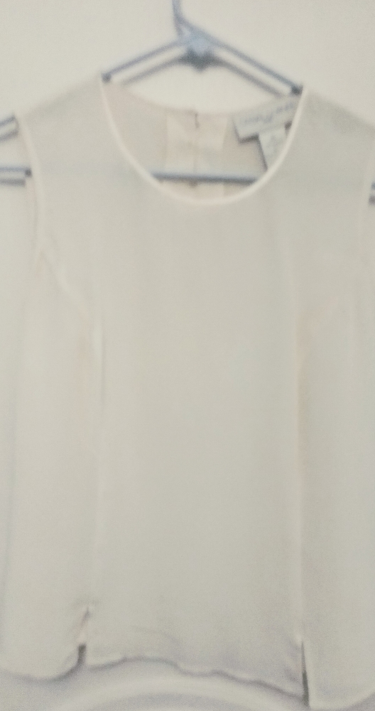 Sleeveless silk top